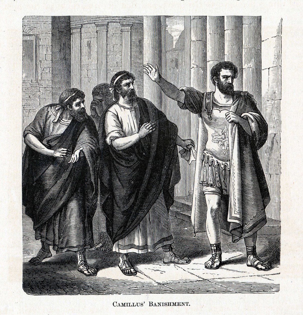 Verbannung des Camillus, 1882 von Unbekannt