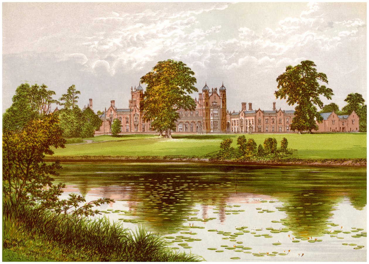 Capesthorne, Cheshire, Heim der Familie Davenport, ca. 1880 von Unbekannt