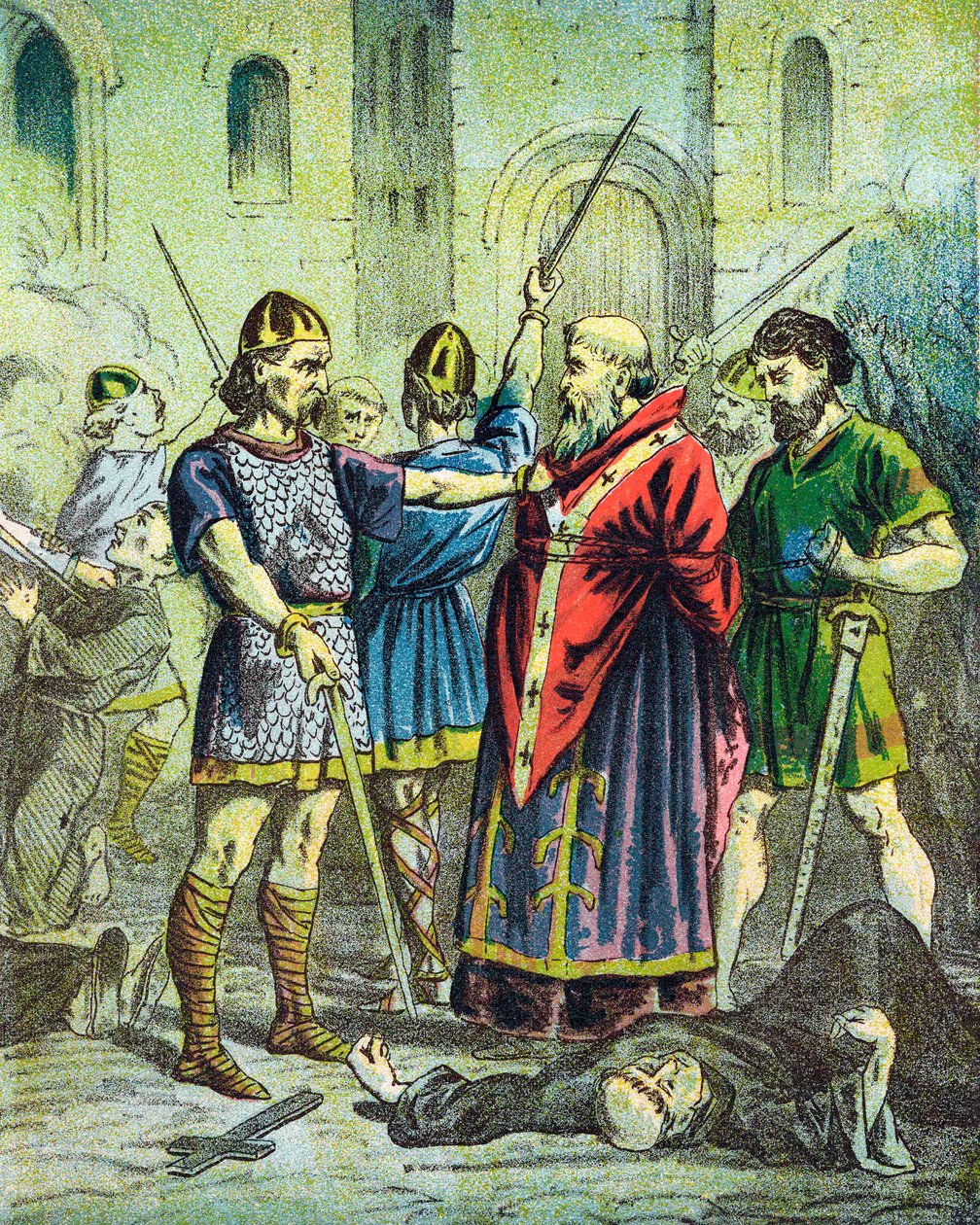 Gefangennahme von St. Alphege, Erzbischof von Canterbury, 1012 Mitte des 19. Jahrhunderts von Unbekannt