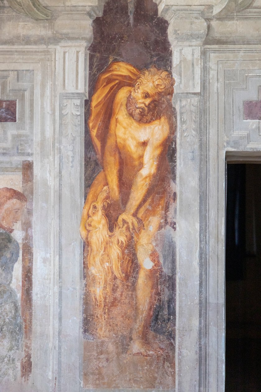 Castello di Torrechiara, Salone dei Giocolieri, Parma, Emilia Romagna, Italien, 2020 (Foto) von Unbekannt