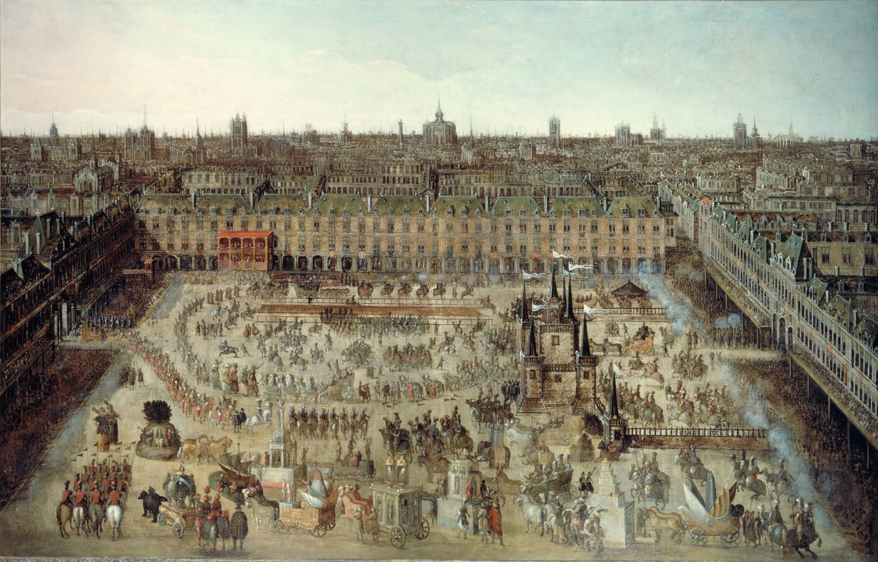 Feier des Ehevertrags zwischen Ludwig XIII. und Anna von Österreich von Unbekannt