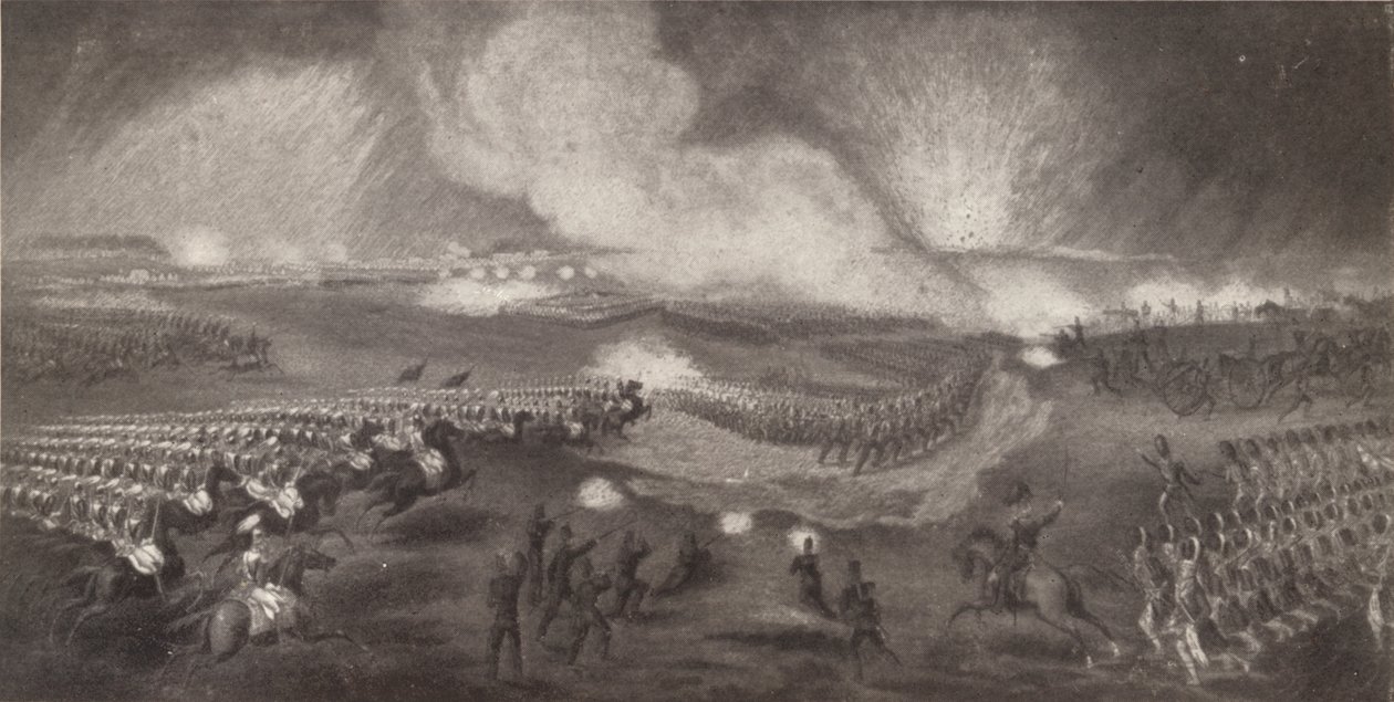 Angriff der britischen Truppen auf der Straße nach Windlesham, 24. April 1854, 1854 1909 von Unbekannt