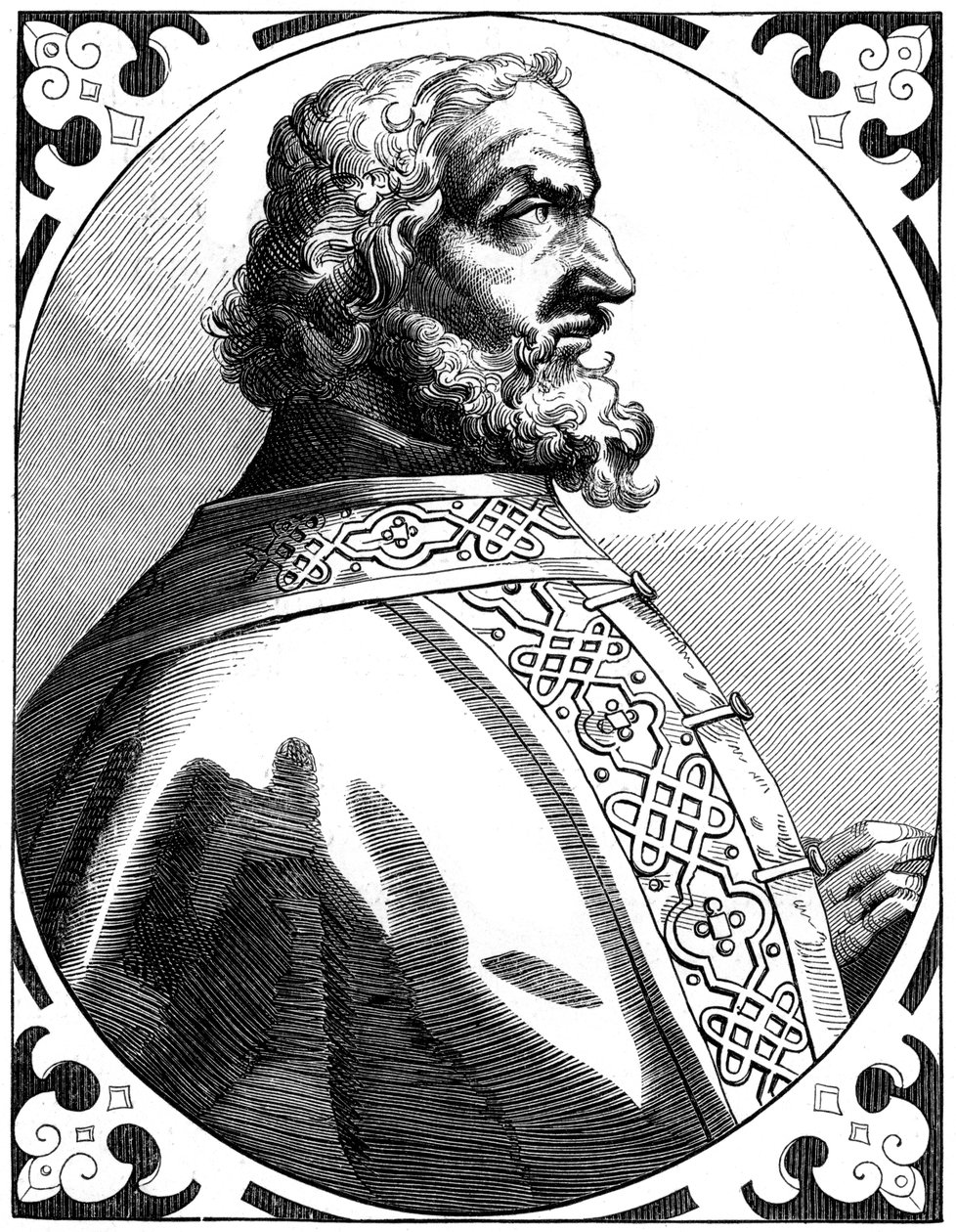 Karl der Große 712-814, Heiliger Römischer Kaiser und König der Franken, 16. Jahrhundert 1849 von Unbekannt