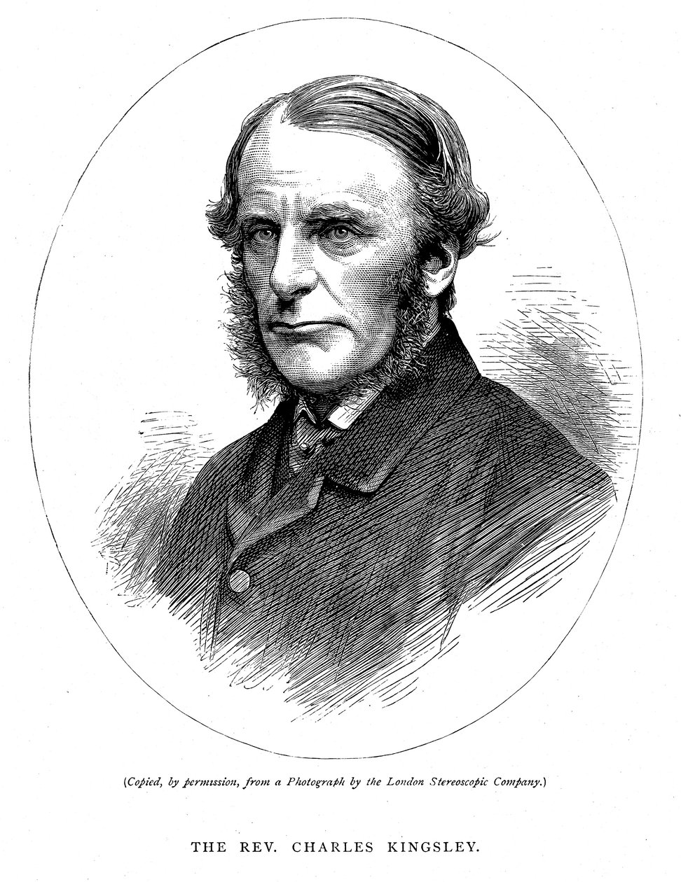 Charles Kingsley, britischer Schriftsteller und Geistlicher, ca. 1880 von Unbekannt