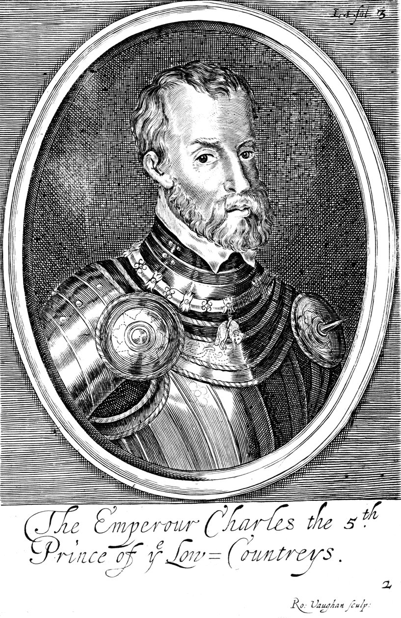 Karl V., König von Spanien und Heiliger Römischer Kaiser ab 1519, 17. Jahrhundert von Unbekannt