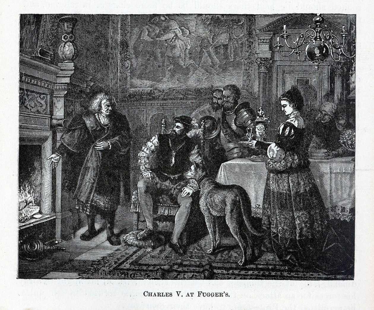 Karl V. bei den Fuggern, 1882 von Unbekannt