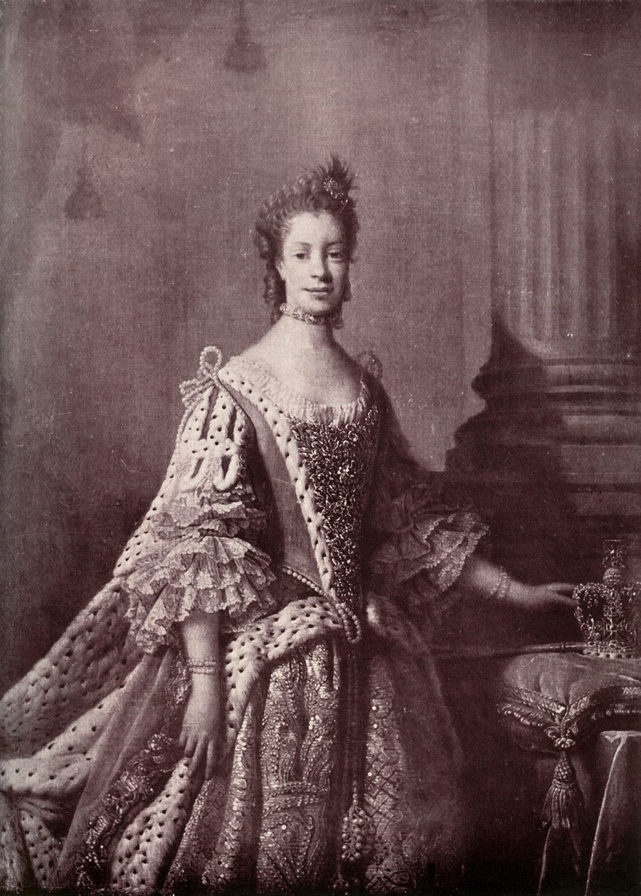 Charlotte Sophia von Mecklenburg-Strelitz, Königin Gemahlin von Georg III., 1761-1762, 1919 von Unbekannt