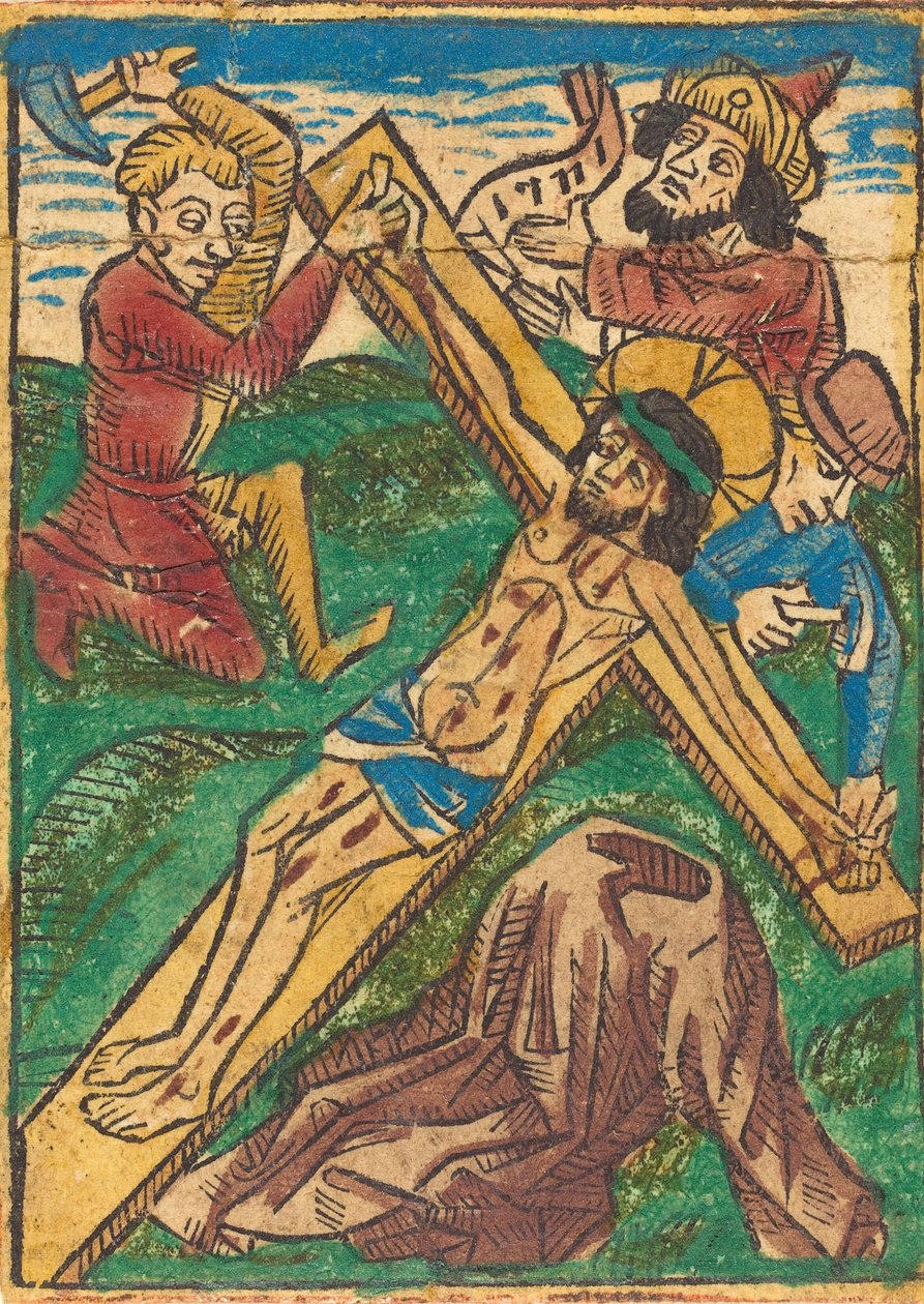 Christus ans Kreuz genagelt von Unbekannt