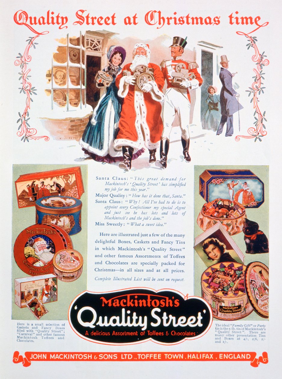 Weihnachtswerbung für Mackintoshs Quality Street, 1937 von Unbekannt