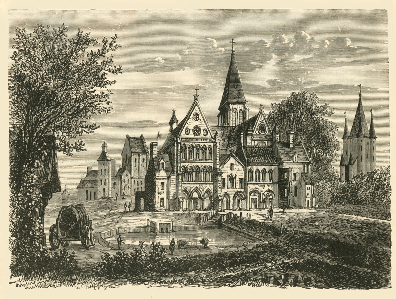 Kirche und Turm des Tempels, Paris, 1890 von Unbekannt