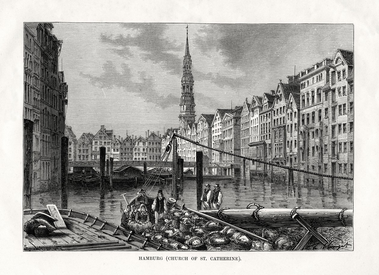 Kirche St. Katharinen, Hamburg, Deutschland, 1879 von Unbekannt