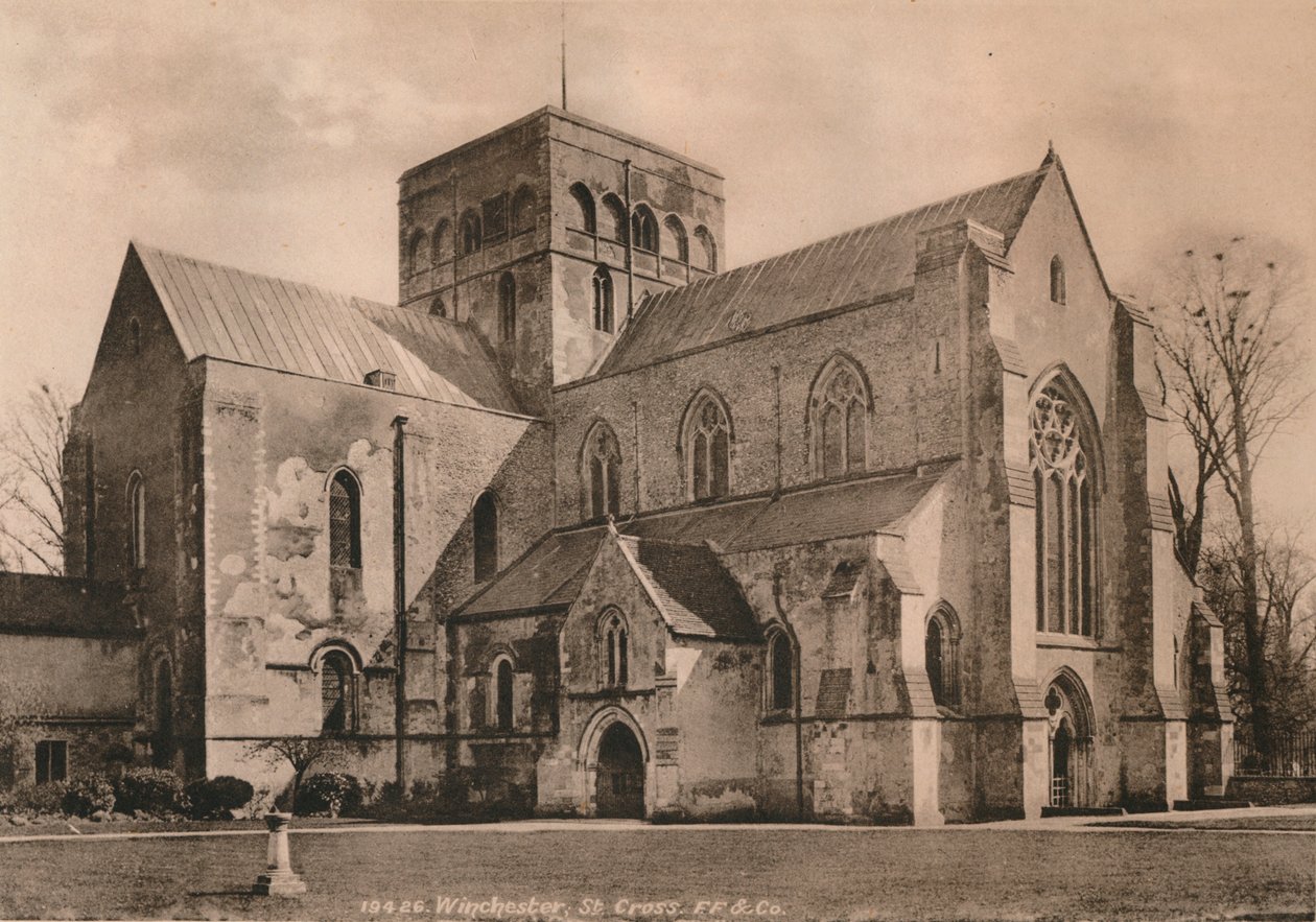 Kirche des Hospitals St. Cross, Winchester, Hampshire, frühes 20. Jahrhundert von Unbekannt