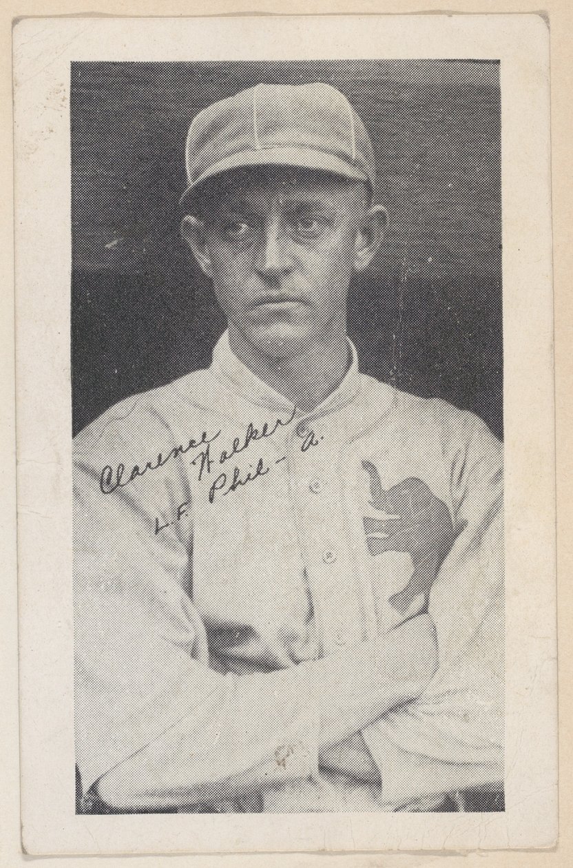 Clarence Walker, L.F. Phil - A., aus Baseball-Streifen-Karten W575-2, ca. 1921-22 von Unbekannt