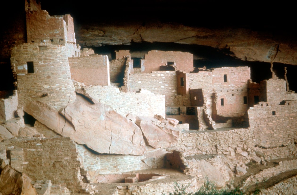 Cliff Palace, Ureinwohner Amerikas, Mesa Verde, Colorado, USA von Unbekannt