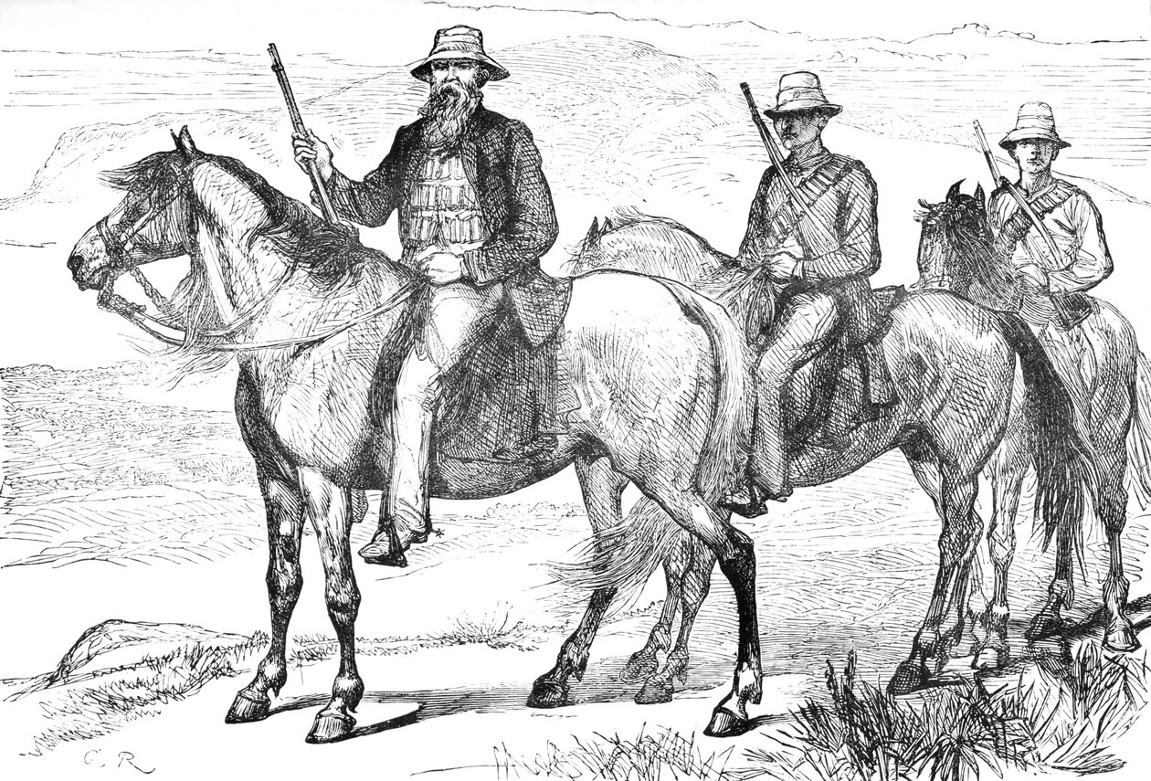 Kommandant Piet Uys, der Transvaal Mounted Volunteers, ca. 1880 von Unbekannt