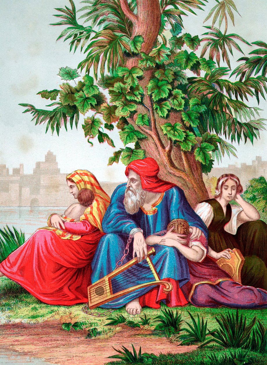 Beständigkeit der Juden in der Gefangenschaft in Babylon, 6. Jahrhundert v. Chr., ca. 1860 von Unbekannt