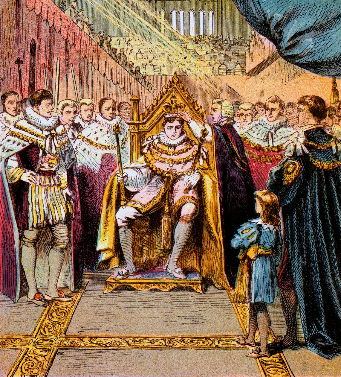 Krönung von George IV, 1820, ca. 1850er Jahre von Unbekannt