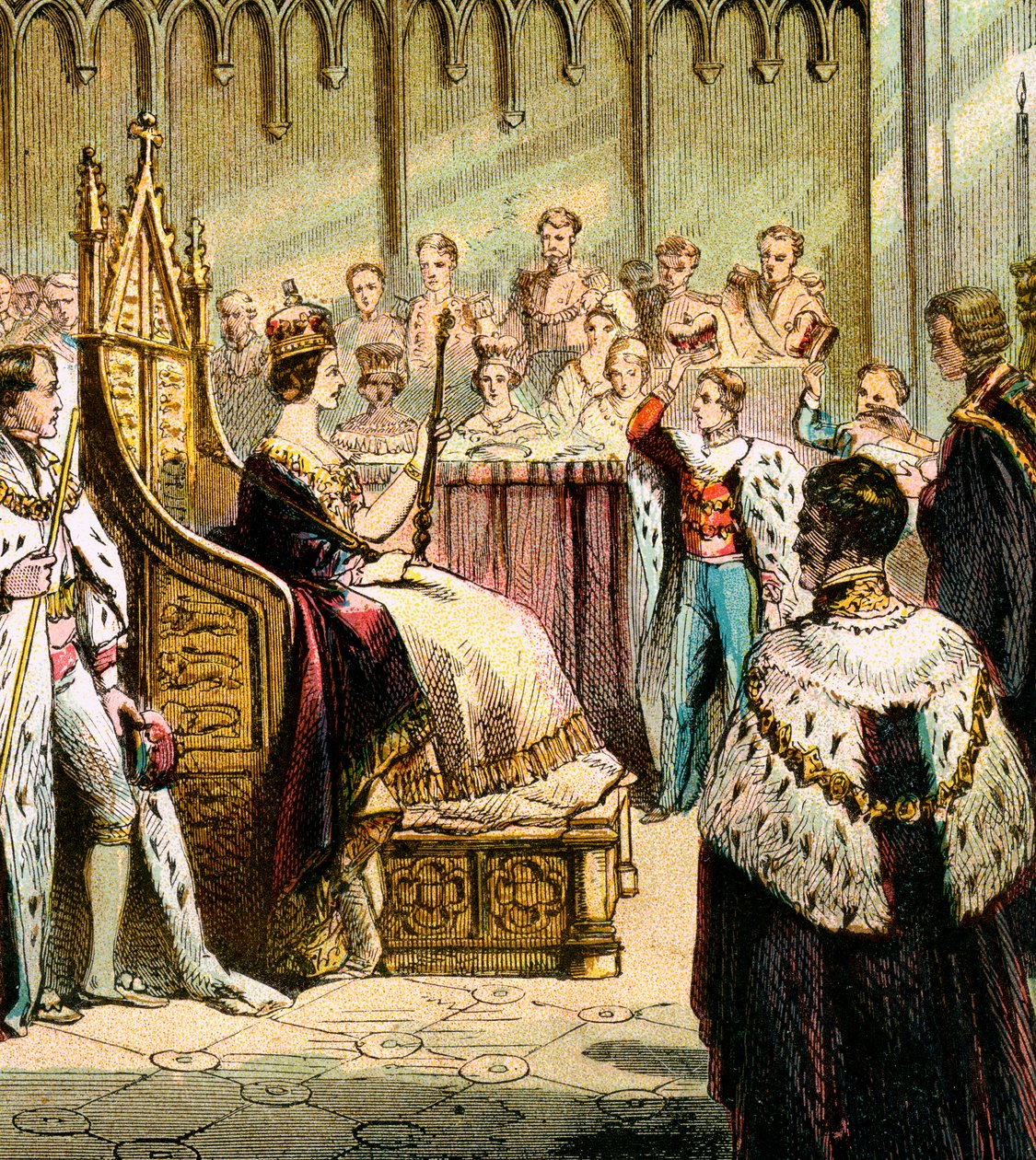 Krönung von Victoria, 1837, um 1850er Jahre von Unbekannt