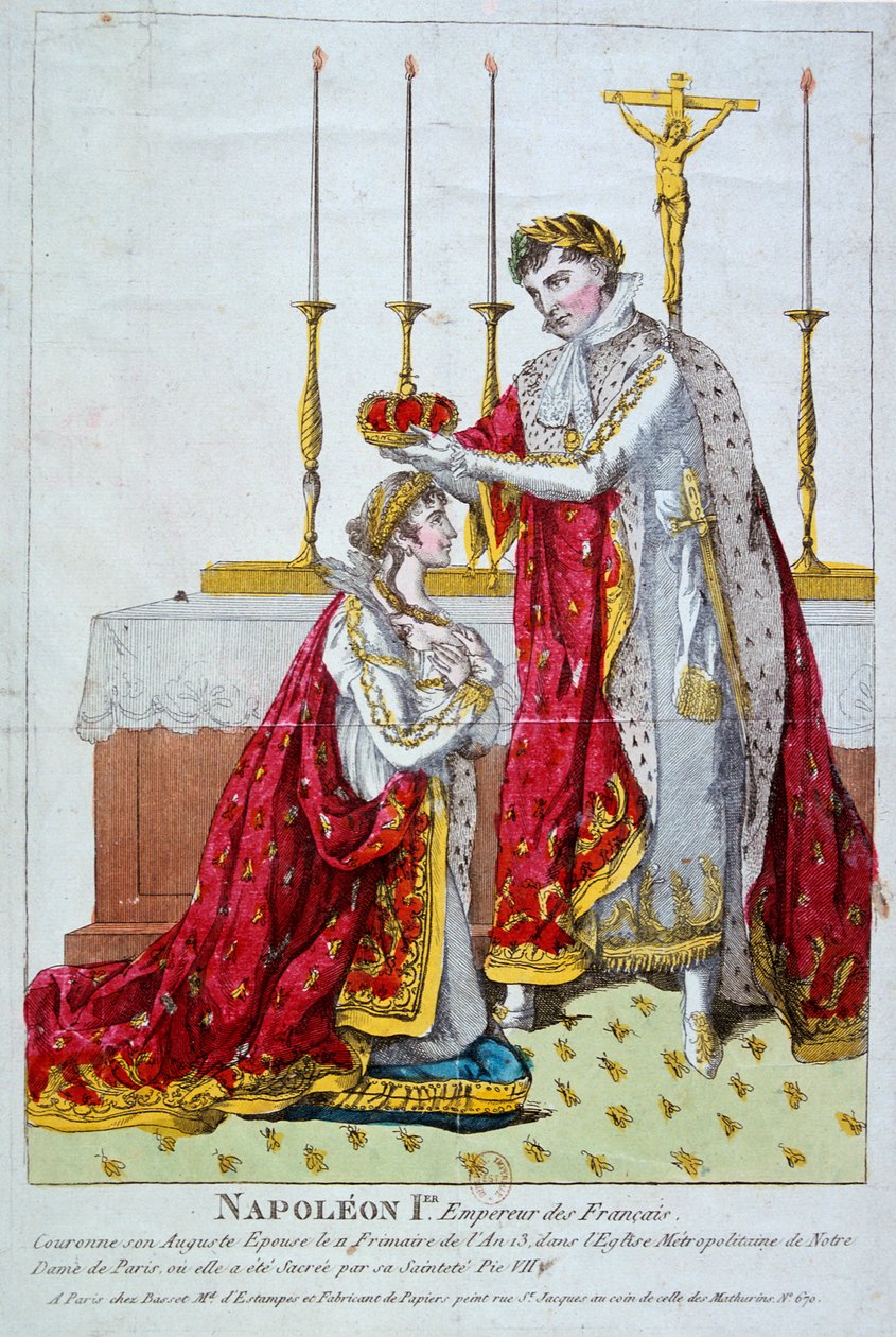 Krönung der Kaiserin Josephine, 2. Dezember 1804, 19. Jahrhundert von Unbekannt
