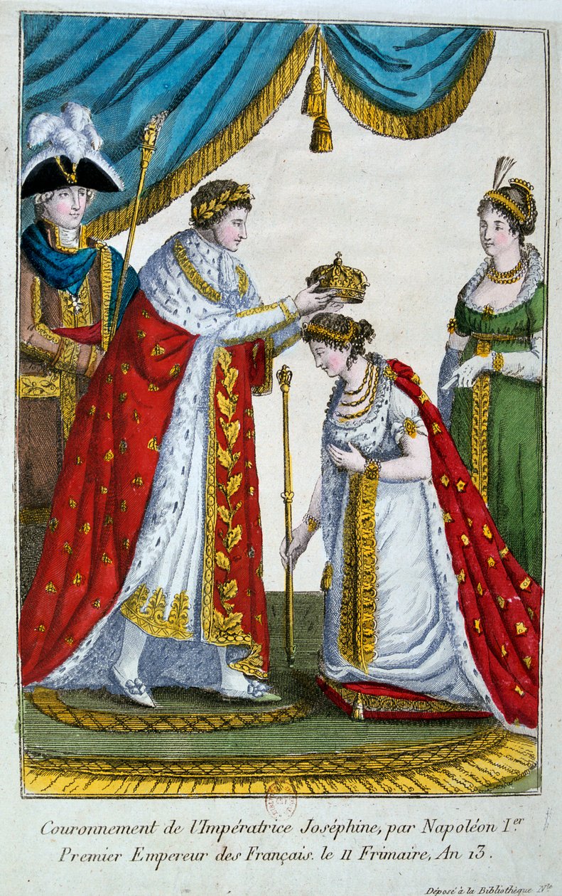 Krönung der Kaiserin Josephine, 2. Dezember 1804, 19. Jahrhundert von Unbekannt