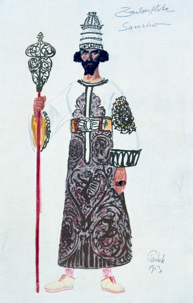 Kostümentwurf für Sarastro, 1913 von Unbekannt