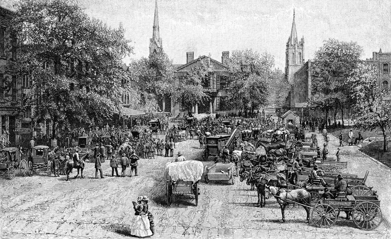 Court House Square, Lexington, Kentucky von Unbekannt