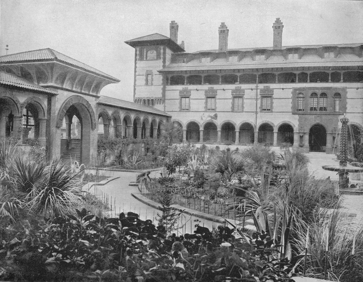 Hof von Ponce de Leon, St. Augustine, Florida, ca. 1897 von Unbekannt