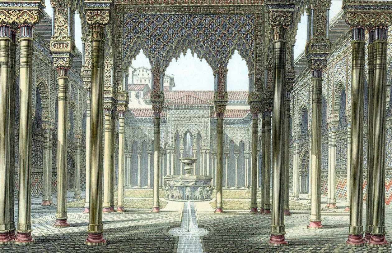 Löwenhof, Alhambra-Palast, Granada, Spanien von Unbekannt