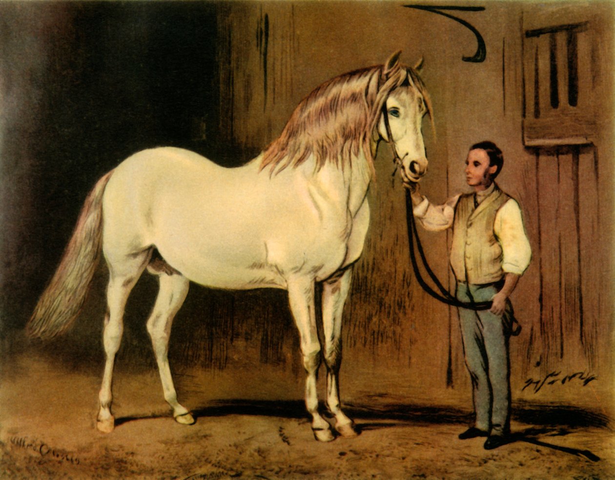 Cream State Kutschpferd des Gestüts von Königin Victoria von Unbekannt
