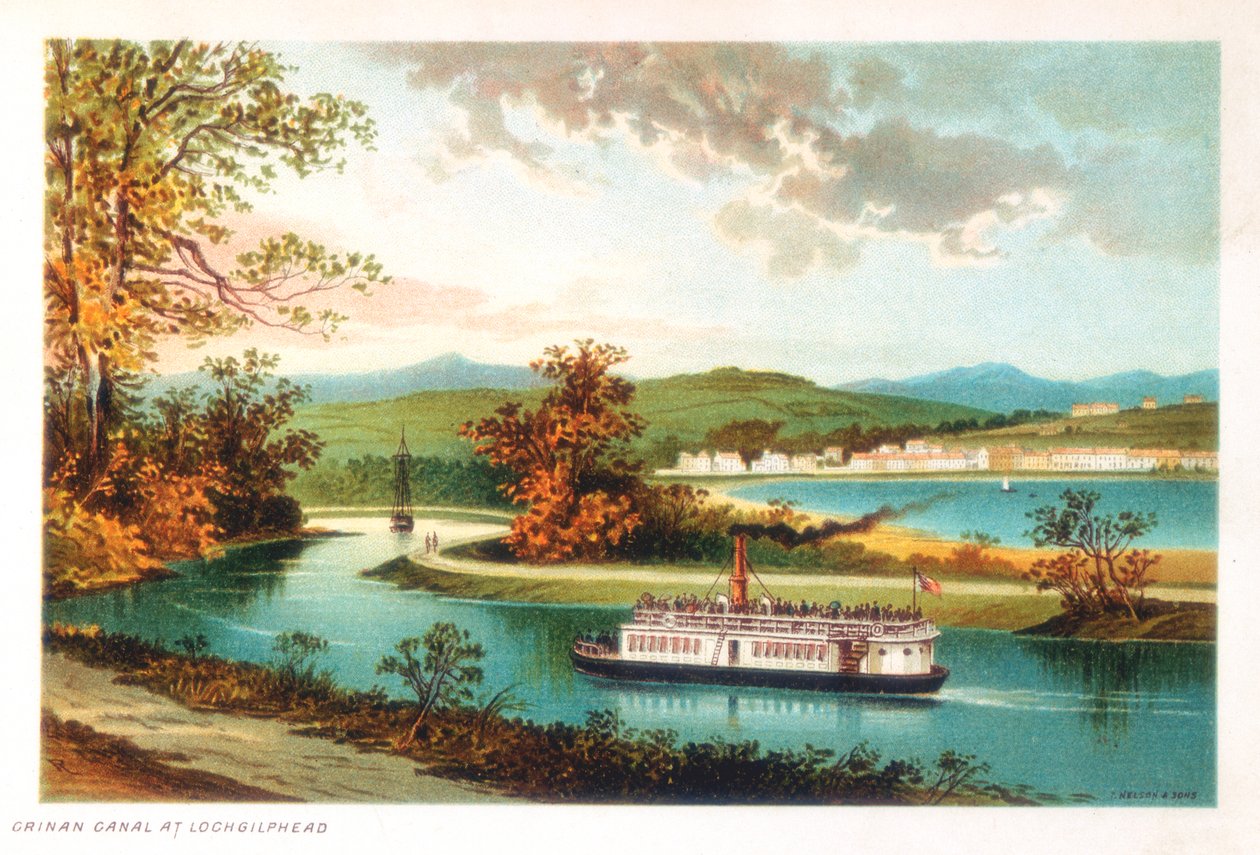 Crinan-Kanal bei Lochgilphead, Schottland, 1891 von Unbekannt
