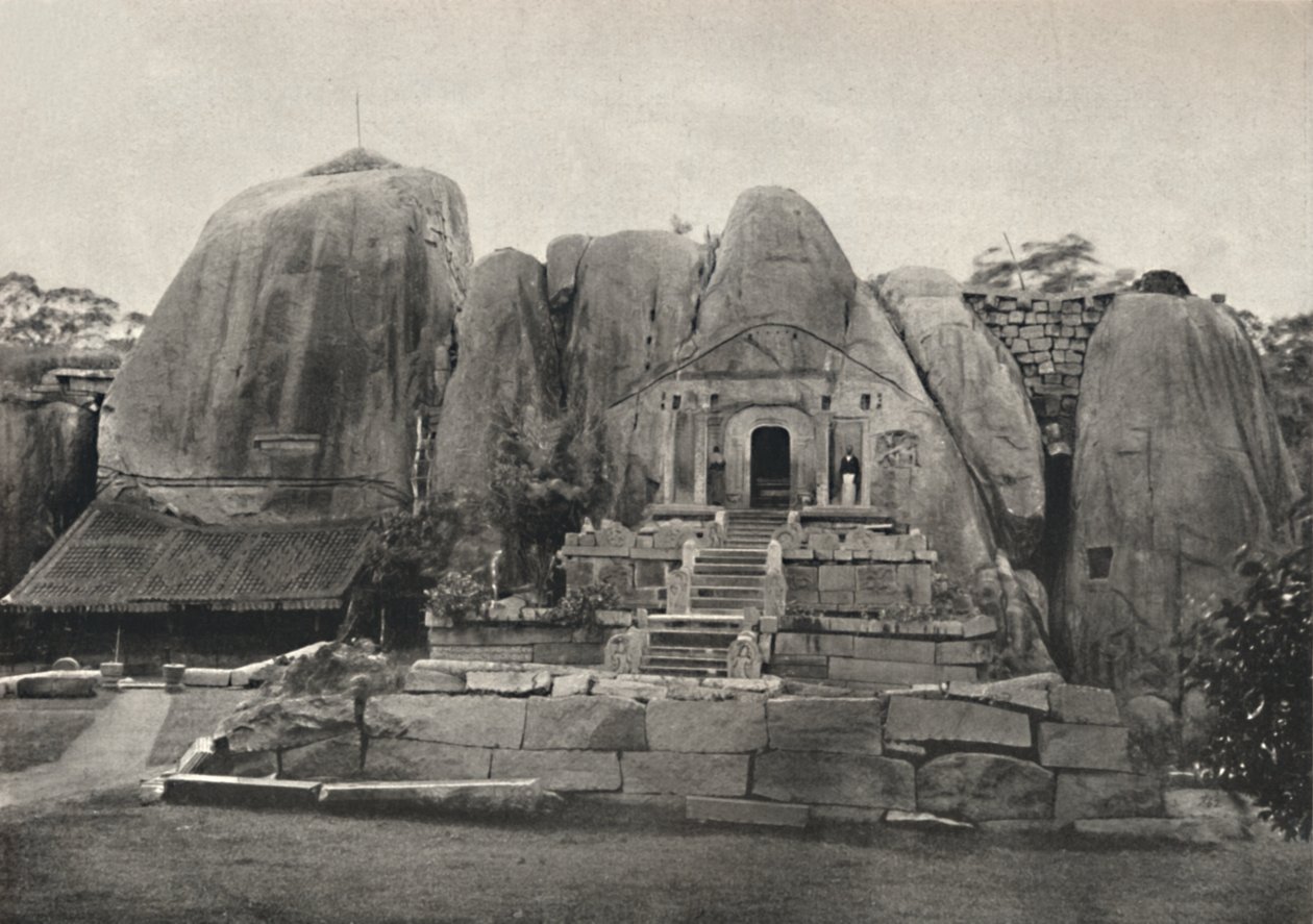 Das Issurumuniya-Felsen-Vihara erbaut von König Devanampiya Tissa im 3. Jahrhundert v. Chr., 1926 von Unbekannt