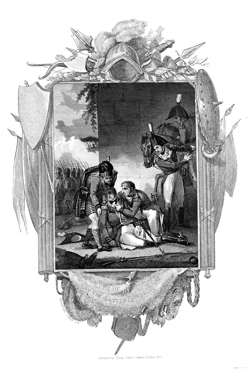Tod von Generalleutnant Sir John Moore, britischer Soldat, La Coruña, Spanien, 1809 von Unbekannt