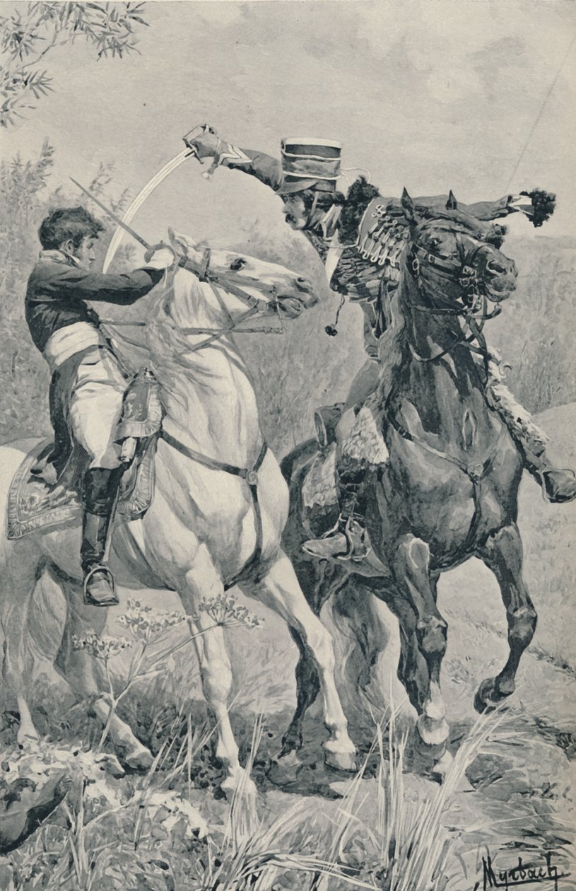 Tod von Prinz Louis bei Saalfeld, 1806, 1896 von Unbekannt