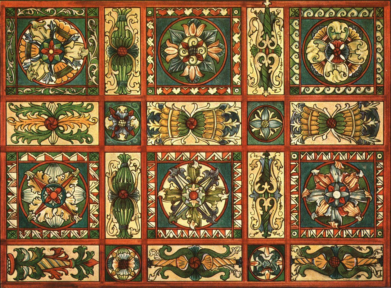 Dekoration in der St. Valentinskirche, Chechlau, 1928 von Unbekannt