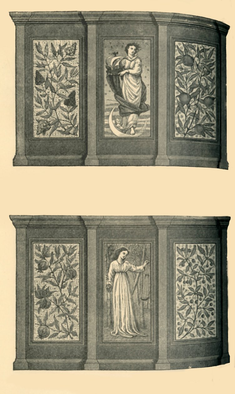 Dekorationen des Westlichen Speisesaals, South Kensington Museum von Unbekannt