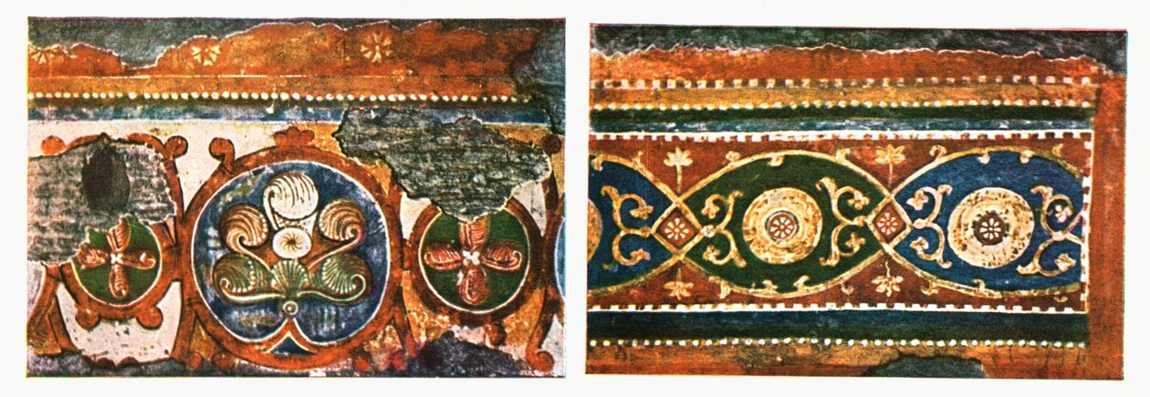 Detail des Frieses aus der Basilika des Heiligen Kreuzes, Rom, Italien, 1928 von Unbekannt