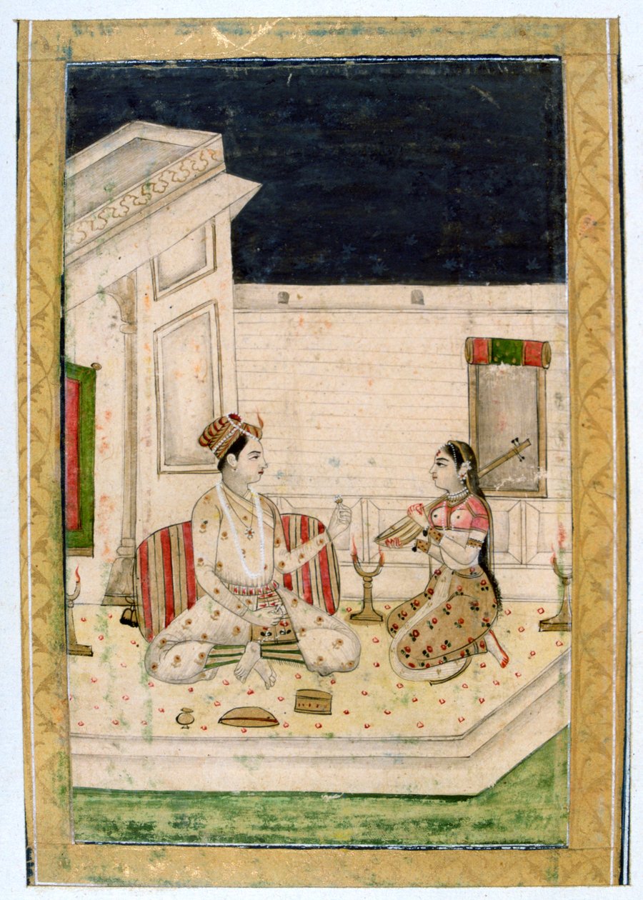Dipaka Licht Raga, Ragamala Album, Schule von Rajasthan, 19. Jahrhundert von Unbekannt