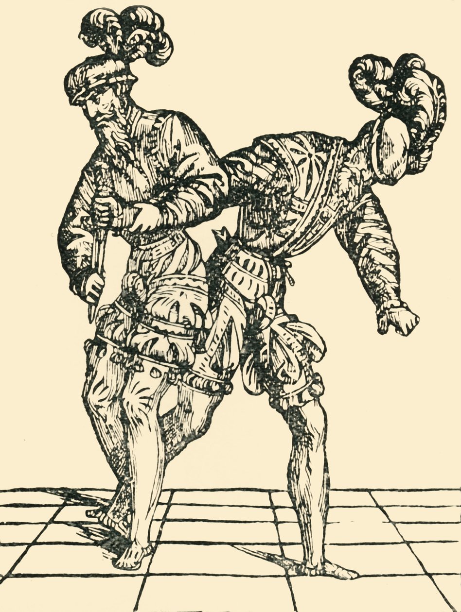 Entwaffnung gegen den Dolch, um 1536 von Unbekannt