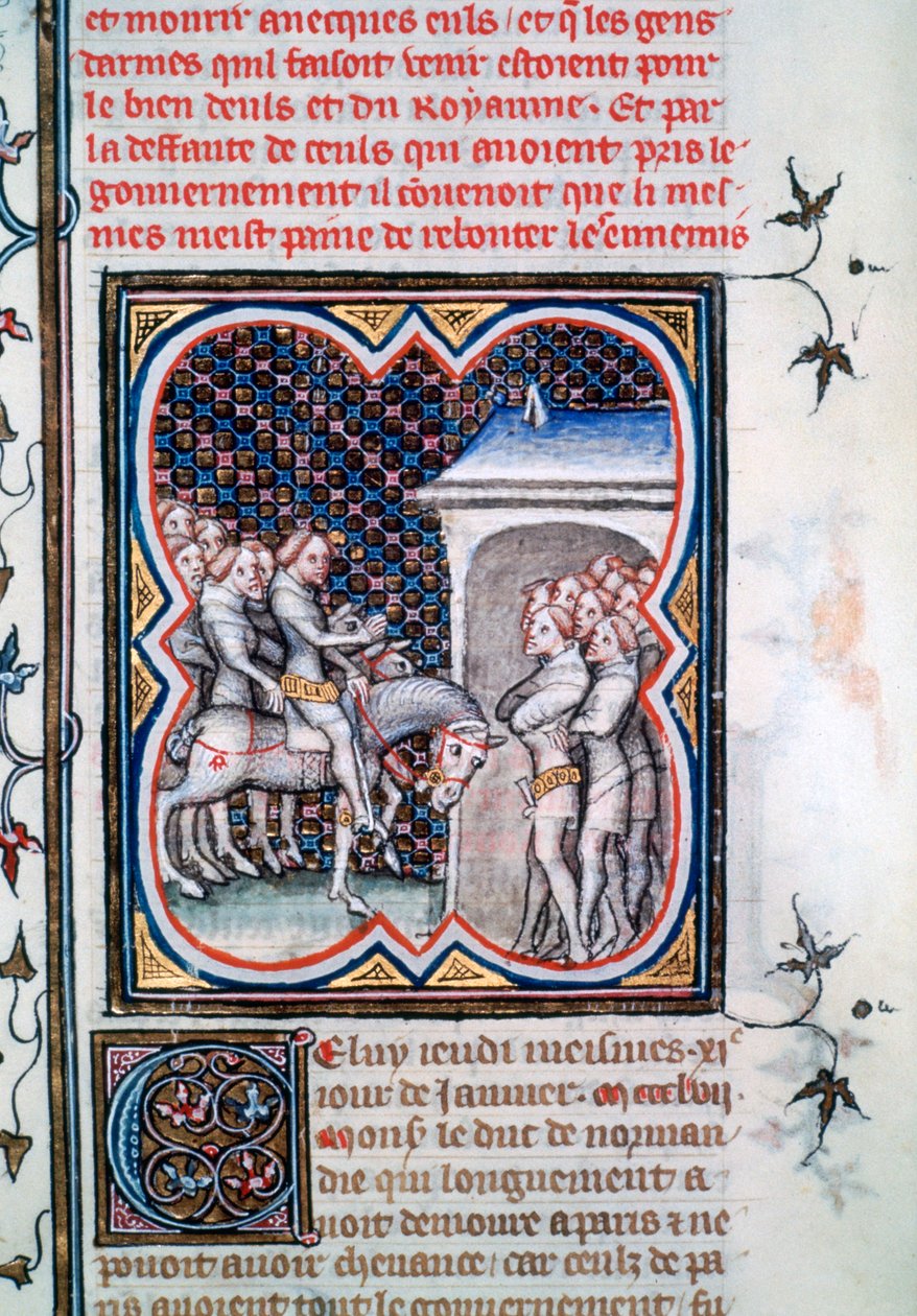 Rede des Dauphin Charles, 1358, 1375-1379 von Unbekannt
