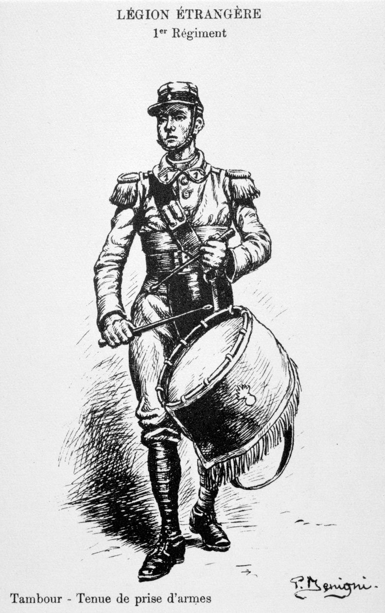 Trommler, 1. Regiment der Französischen Fremdenlegion, 20. Jahrhundert von Unbekannt