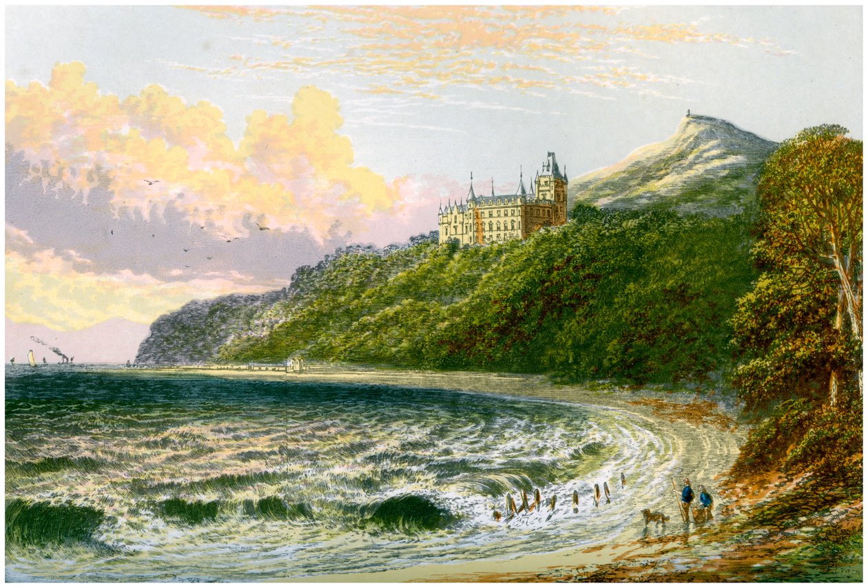 Dunrobin Castle, Sutherland, Schottland, Heimat des Herzogs von Sutherland, um 1880 von Unbekannt