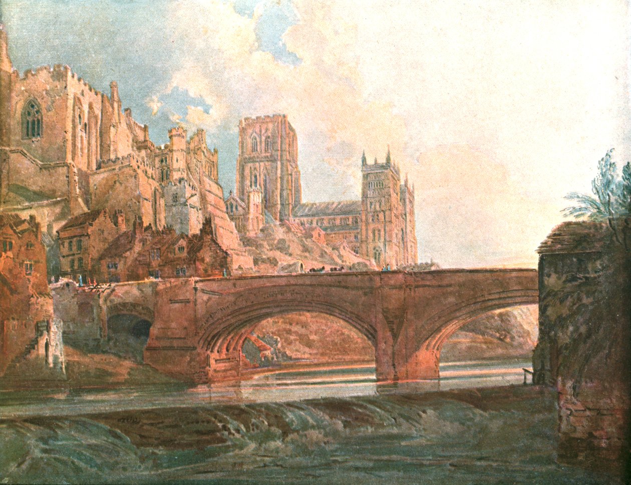 Kathedrale von Durham, ca. 1800, ca. 1900 von Unbekannt