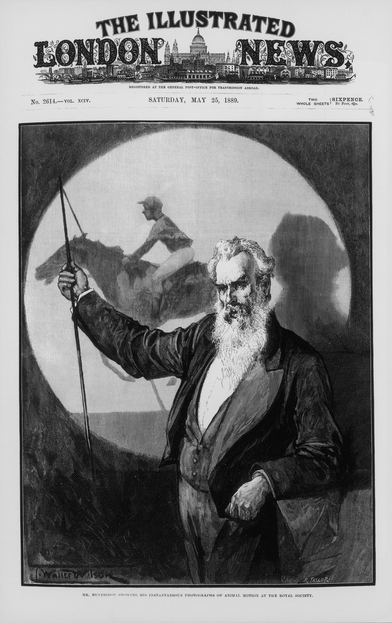 Eadweard James Muybridge, britisch-amerikanischer Fotopionier, 1889 von Unbekannt