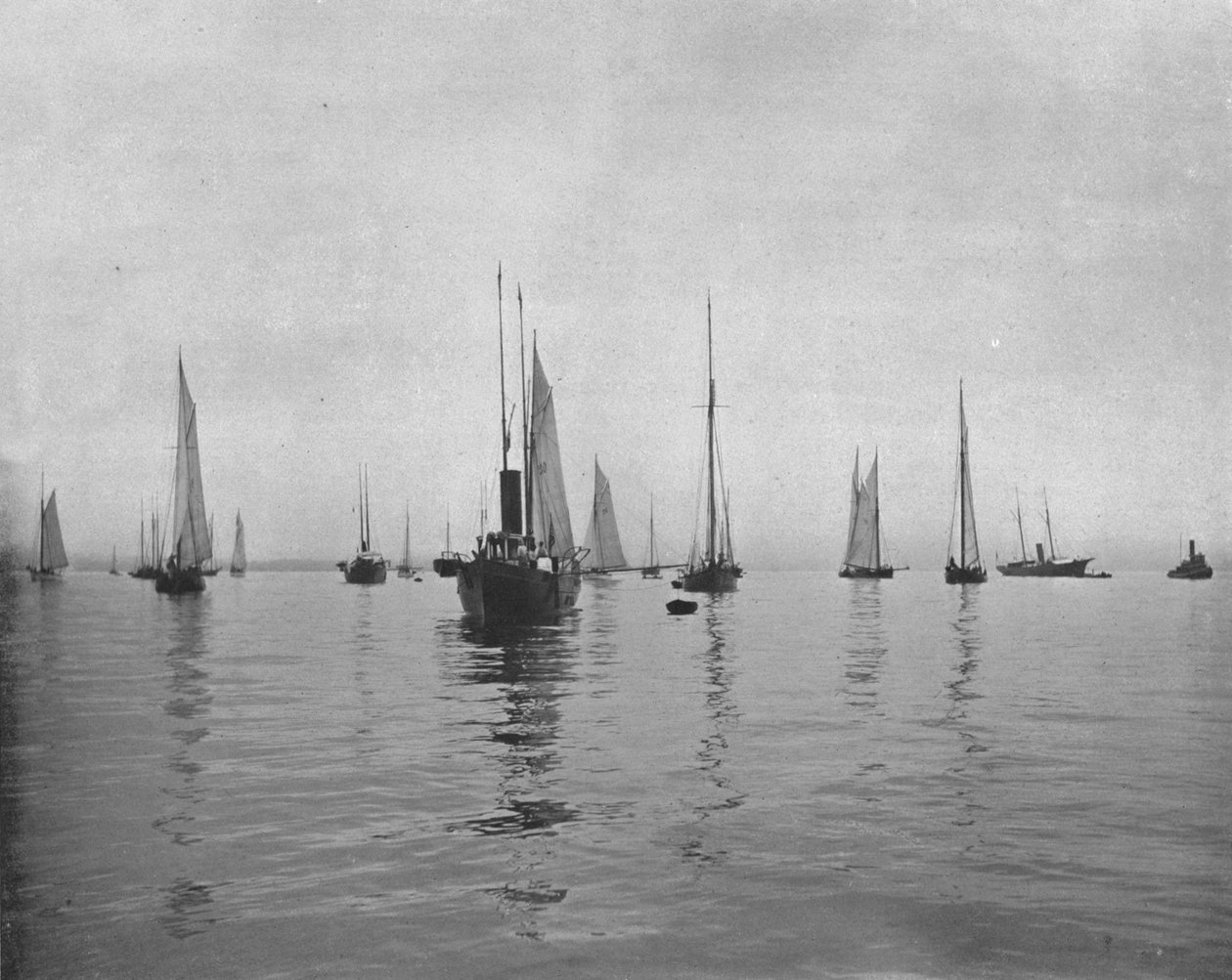 Früher Morgen in der New Yorker Bucht, USA, ca. 1900 von Unbekannt