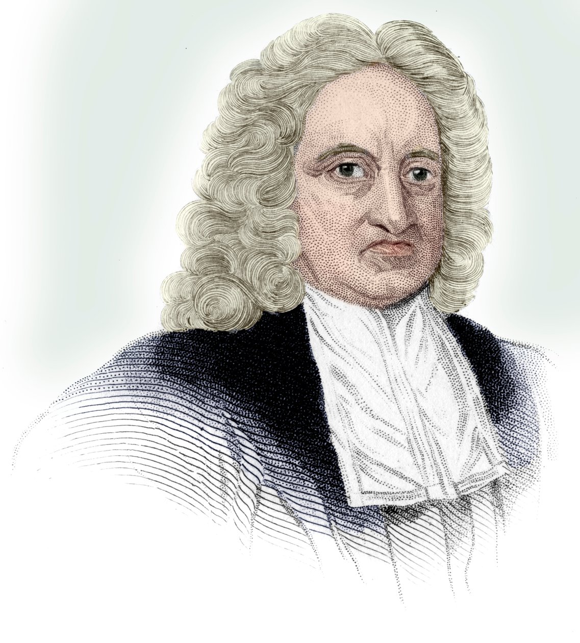 Edmond Halley, englischer Astronom, Mathematiker, Meteorologe und Physiker, ca. 1850 von Unbekannt
