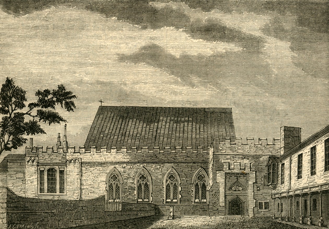 Ely House - Die Halle, ca. 1872 von Unbekannt