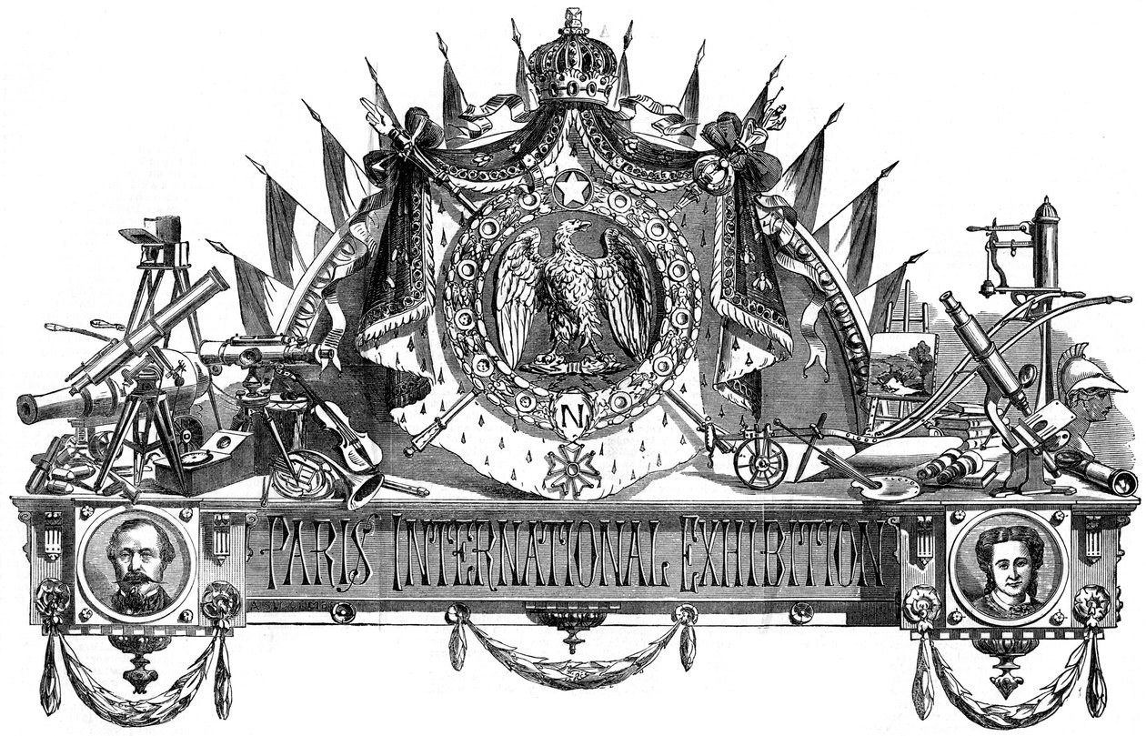 Emblem der Pariser Weltausstellung, 1867 von Unbekannt