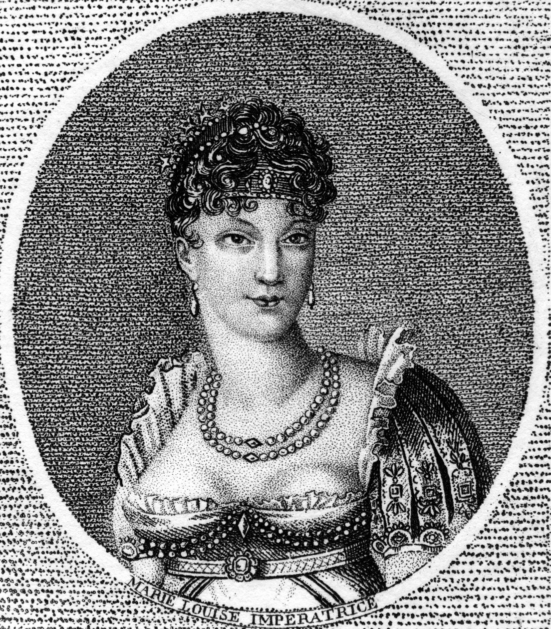 Kaiserin Marie Louise, Kaiserin von Frankreich, zweite Frau von Napoleon Bonaparte, 1791-1847 von Unbekannt
