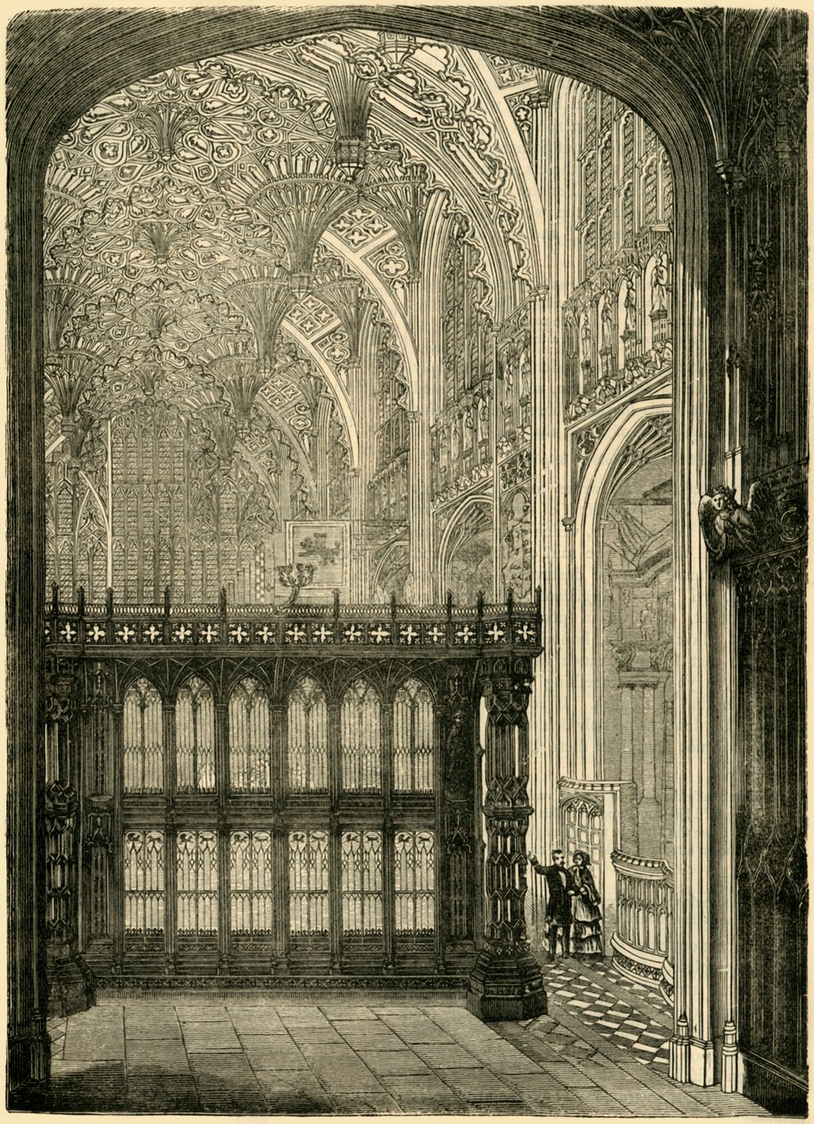 Eingang zur Kapelle von König Heinrich VII., 1881 von Unbekannt