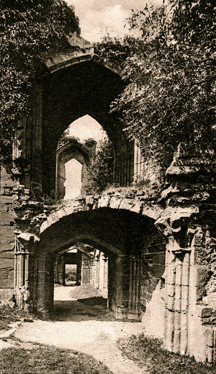 Eingang zur Banketthalle, Kenilworth Castle, Warwickshire, frühes 20. Jahrhundert von Unbekannt